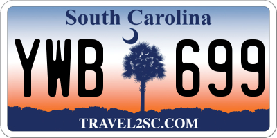 SC license plate YWB699
