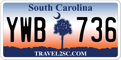 SC license plate YWB736