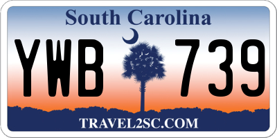SC license plate YWB739