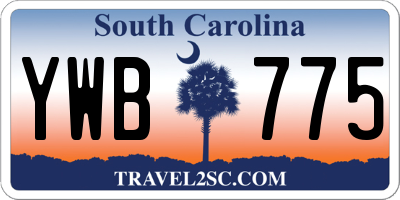 SC license plate YWB775
