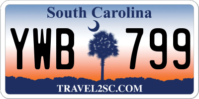 SC license plate YWB799