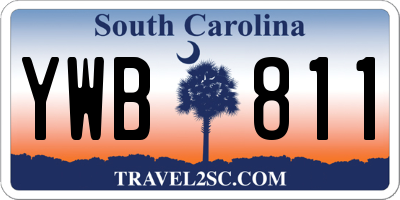 SC license plate YWB811