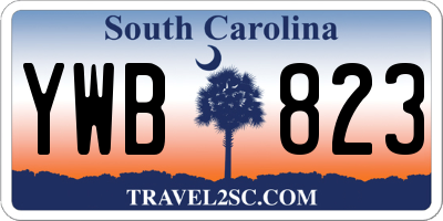 SC license plate YWB823