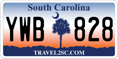 SC license plate YWB828