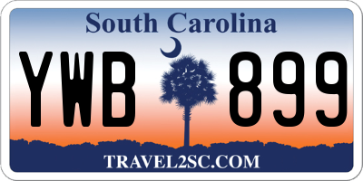 SC license plate YWB899