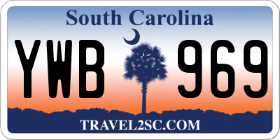 SC license plate YWB969