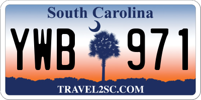 SC license plate YWB971