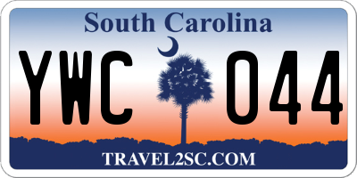 SC license plate YWC044