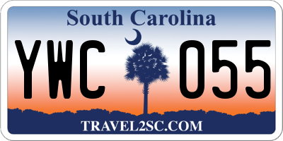 SC license plate YWC055