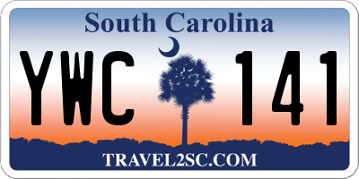 SC license plate YWC141