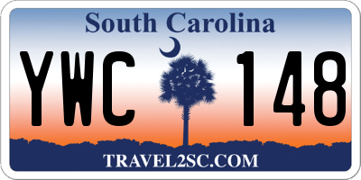SC license plate YWC148