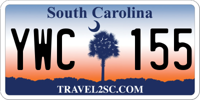 SC license plate YWC155