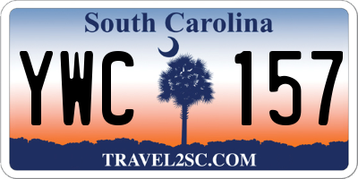 SC license plate YWC157
