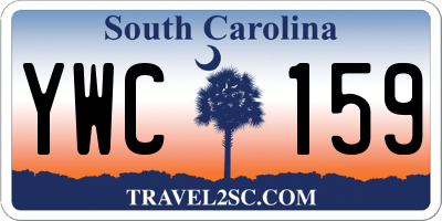 SC license plate YWC159