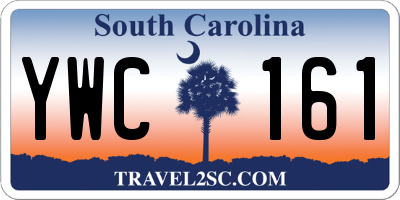 SC license plate YWC161