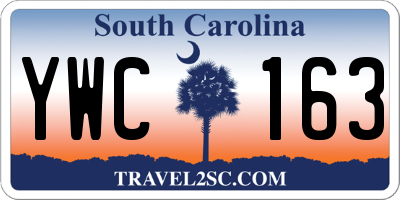 SC license plate YWC163