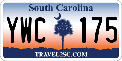 SC license plate YWC175