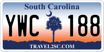 SC license plate YWC188