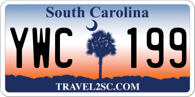 SC license plate YWC199