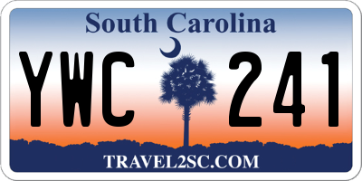 SC license plate YWC241