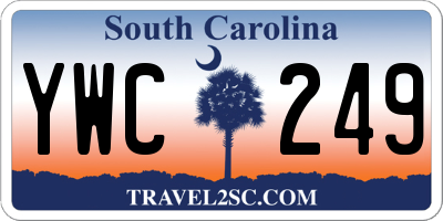 SC license plate YWC249