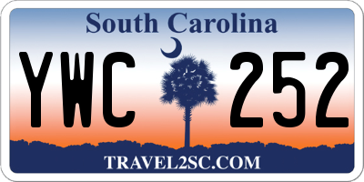 SC license plate YWC252