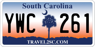SC license plate YWC261