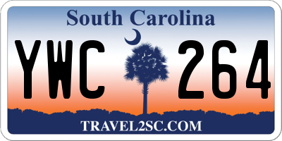 SC license plate YWC264