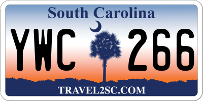 SC license plate YWC266