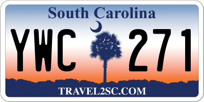SC license plate YWC271