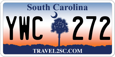 SC license plate YWC272