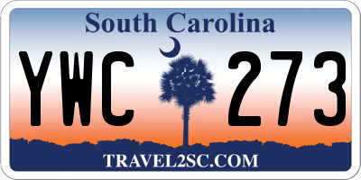 SC license plate YWC273