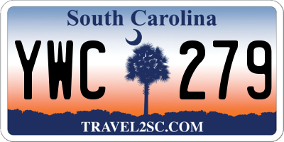 SC license plate YWC279