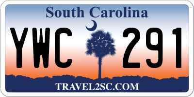 SC license plate YWC291