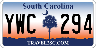 SC license plate YWC294