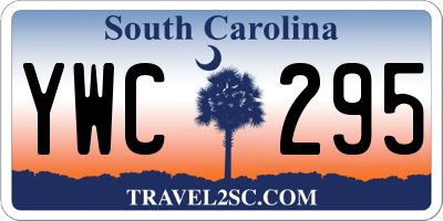 SC license plate YWC295