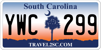 SC license plate YWC299
