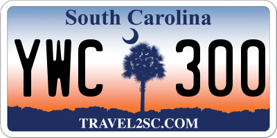 SC license plate YWC300