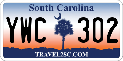 SC license plate YWC302
