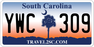 SC license plate YWC309