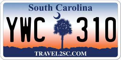 SC license plate YWC310