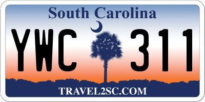 SC license plate YWC311