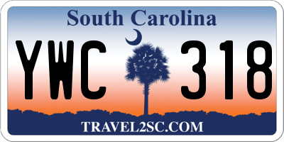 SC license plate YWC318