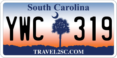 SC license plate YWC319