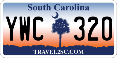 SC license plate YWC320