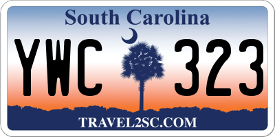 SC license plate YWC323