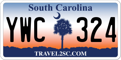 SC license plate YWC324