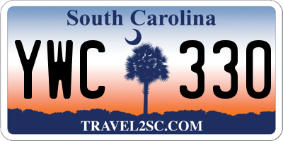 SC license plate YWC330