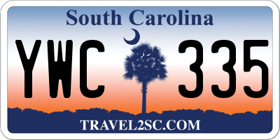 SC license plate YWC335