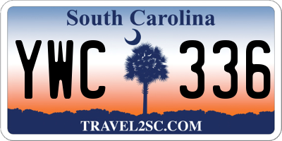 SC license plate YWC336